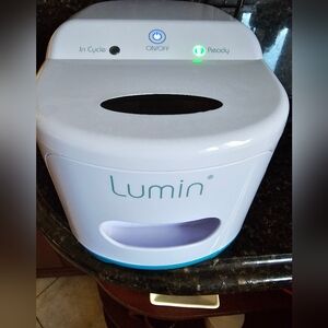 Lumin White and Blue Sanitizer